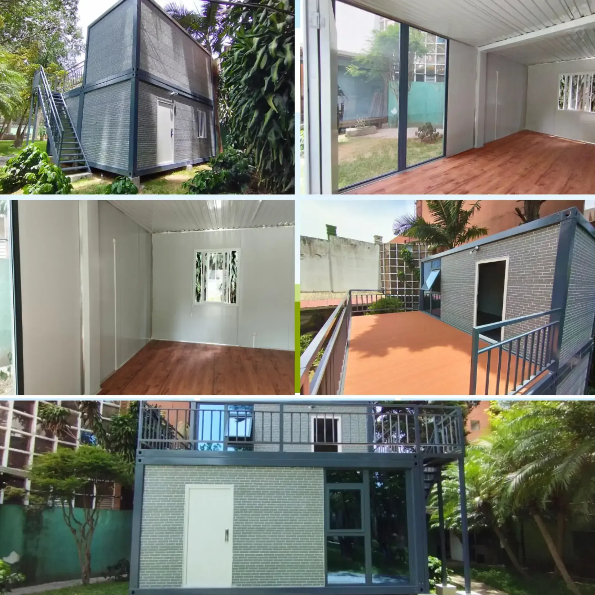 Un collage de imágenes de diferentes tipos de casas