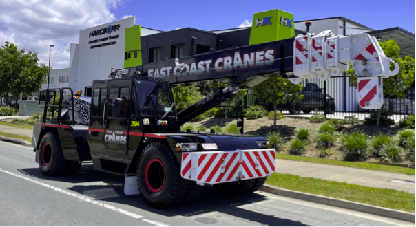 Mobile Crane on Site — East Coast Cranes - Gold Coast in Ormeau, QLD