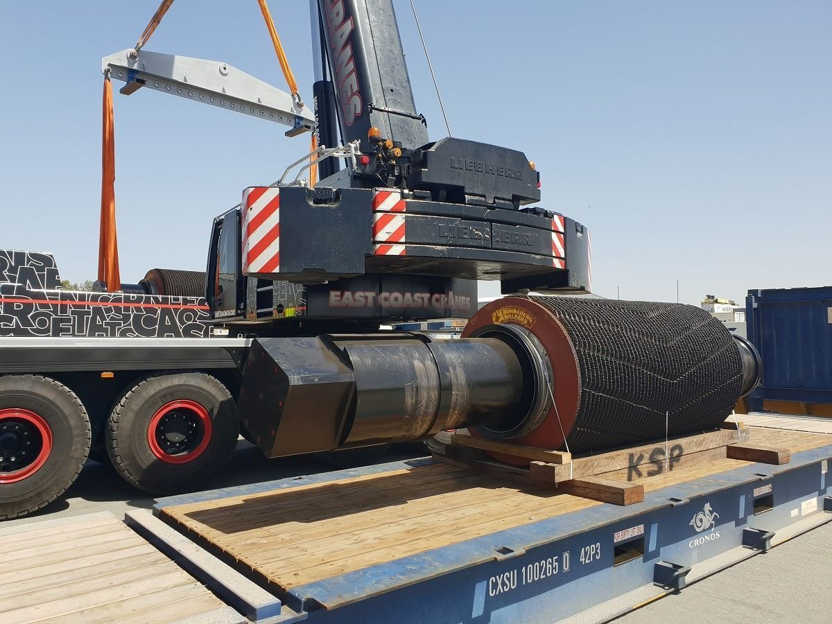 A Large Crane Is on The Back of A Truck — East Coast Cranes in Ormeau, QLD