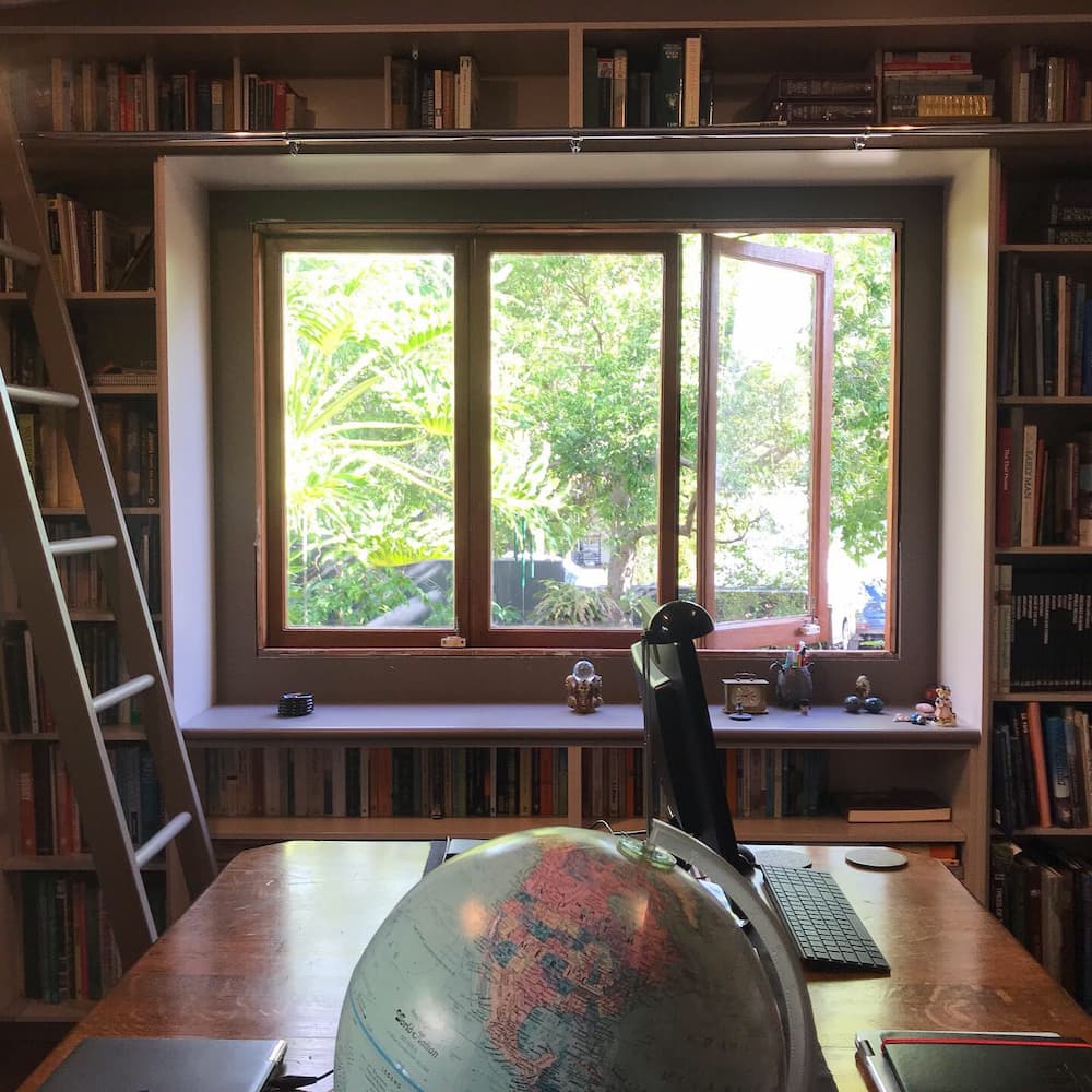 Beautiful Library Room with Custom Bookshelves — Cabinet Makers in the Northern Rivers