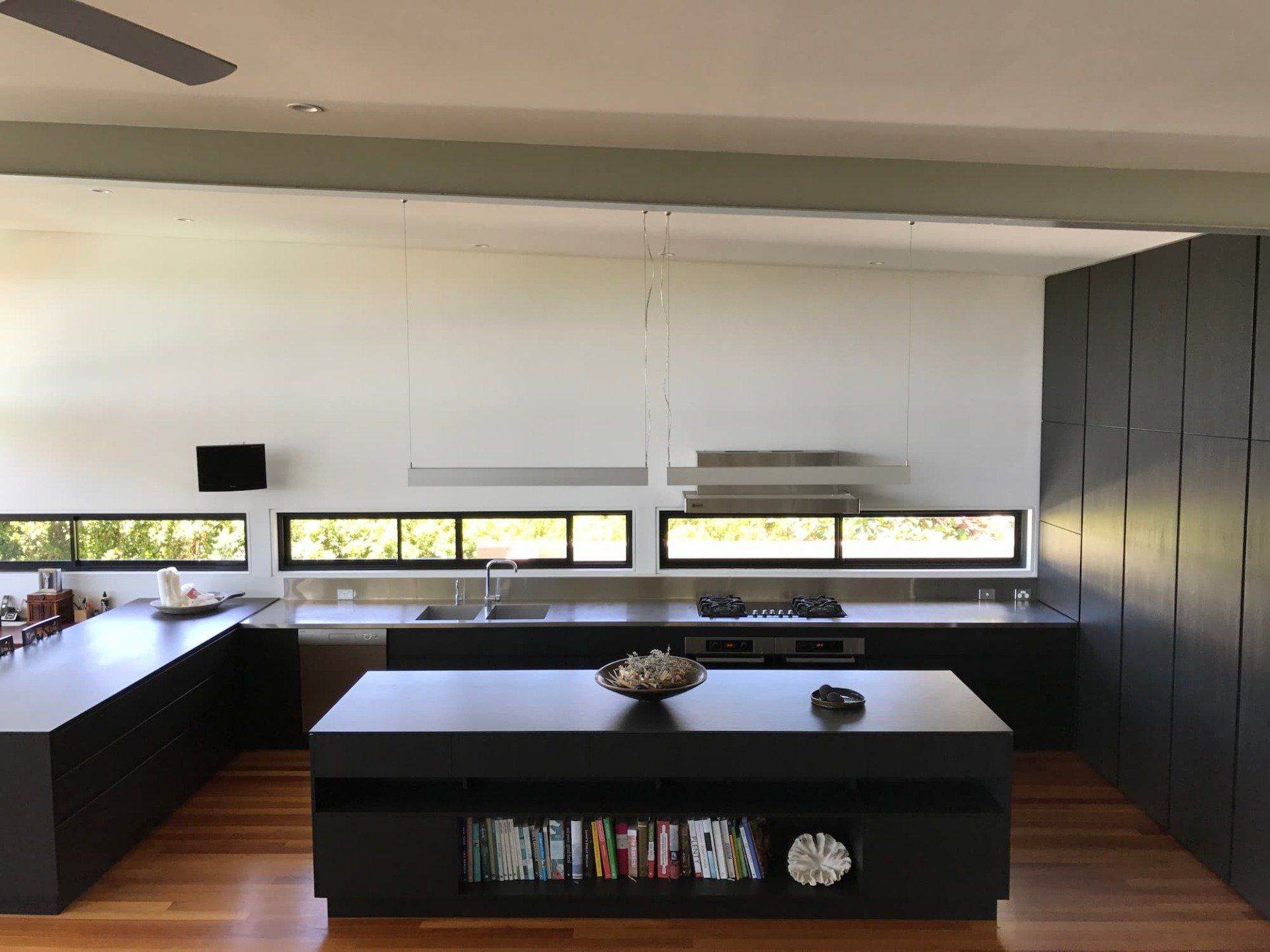 Custom Black Kitchen Island — Cabinet Makers in the Northern Rivers