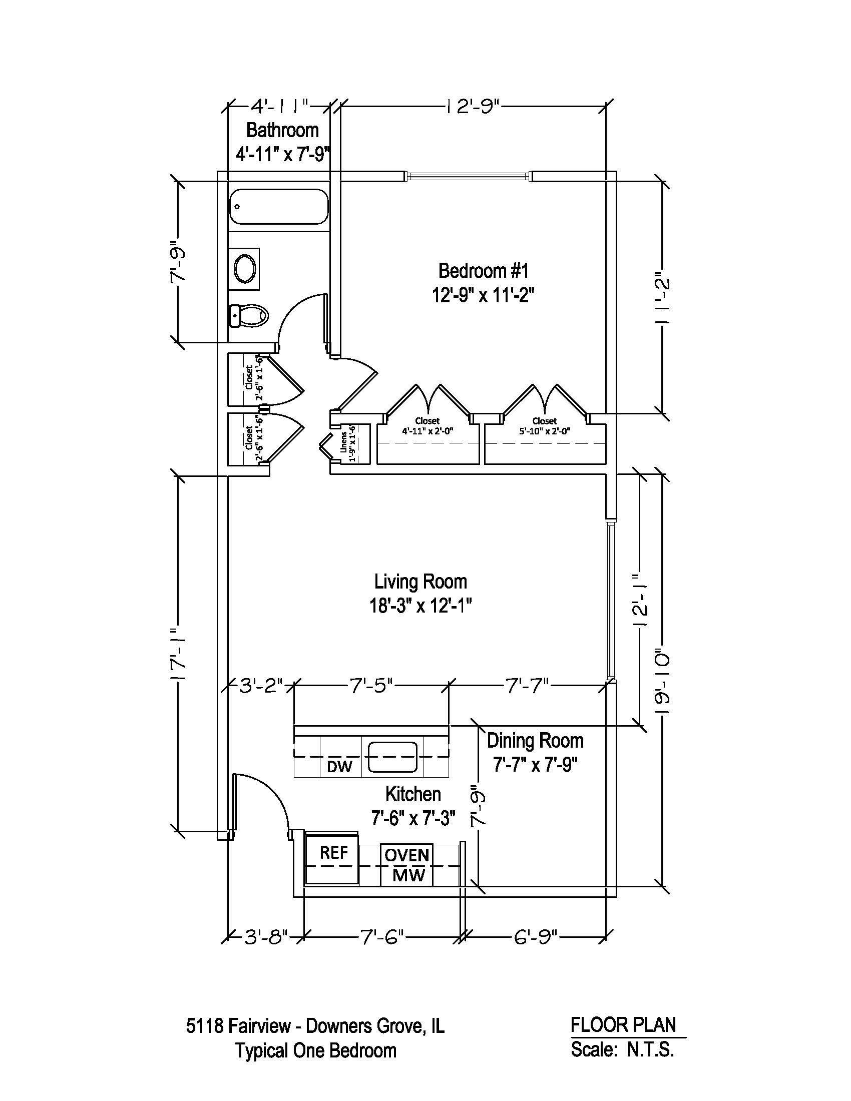 a black and white floor plan of a house with measurements .