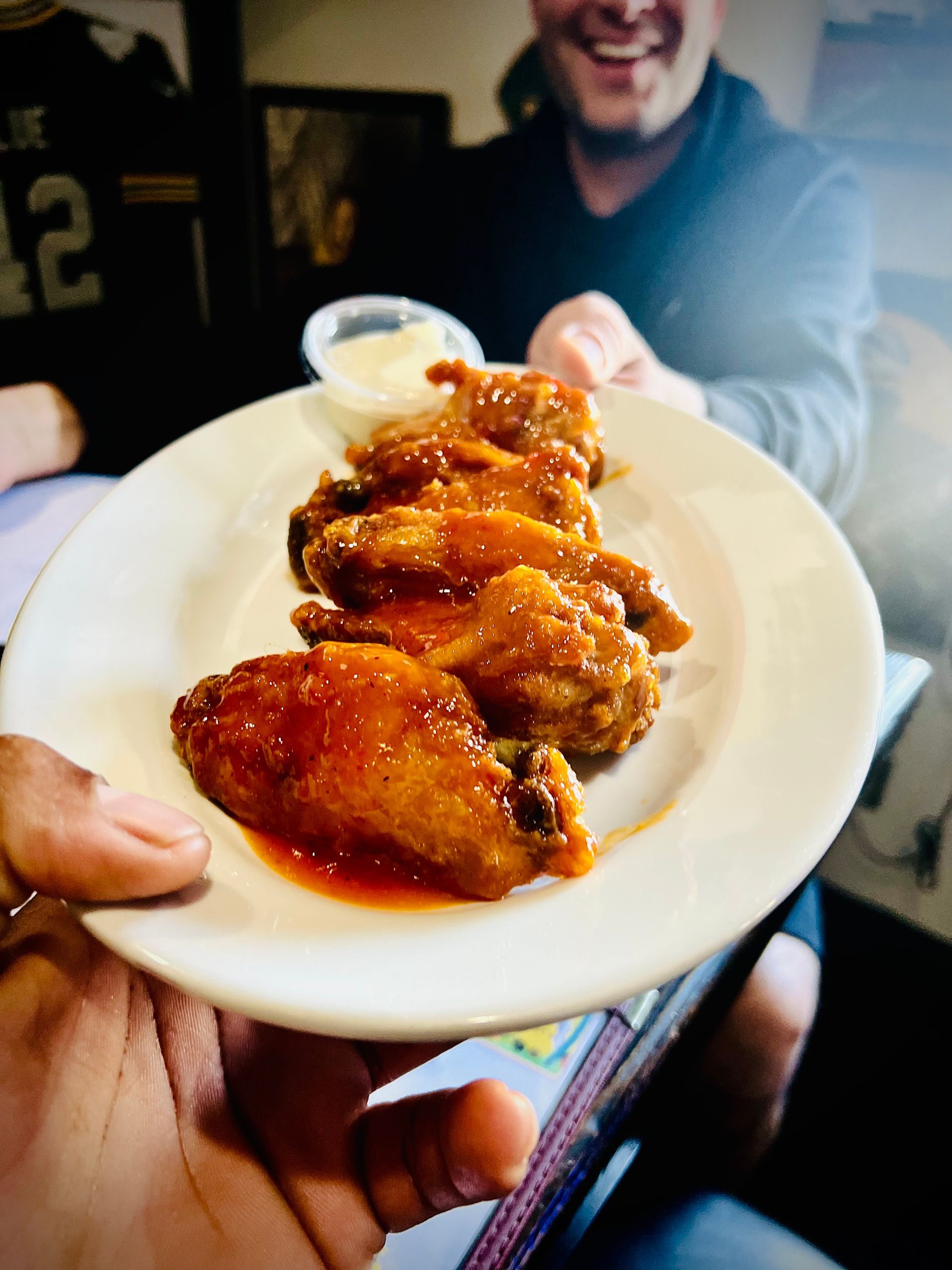 Chicken Wings on a Plate