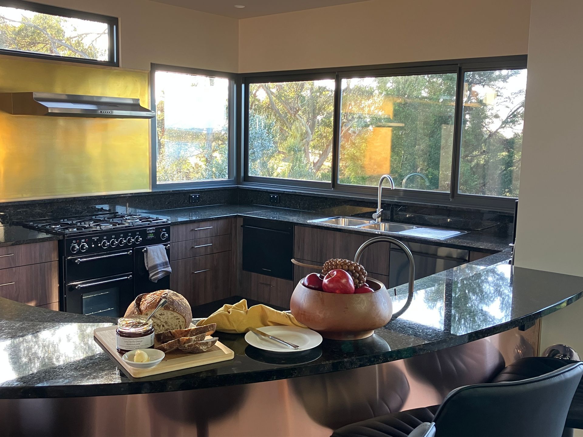Interior shot of the generous kitchen, fit for any chef