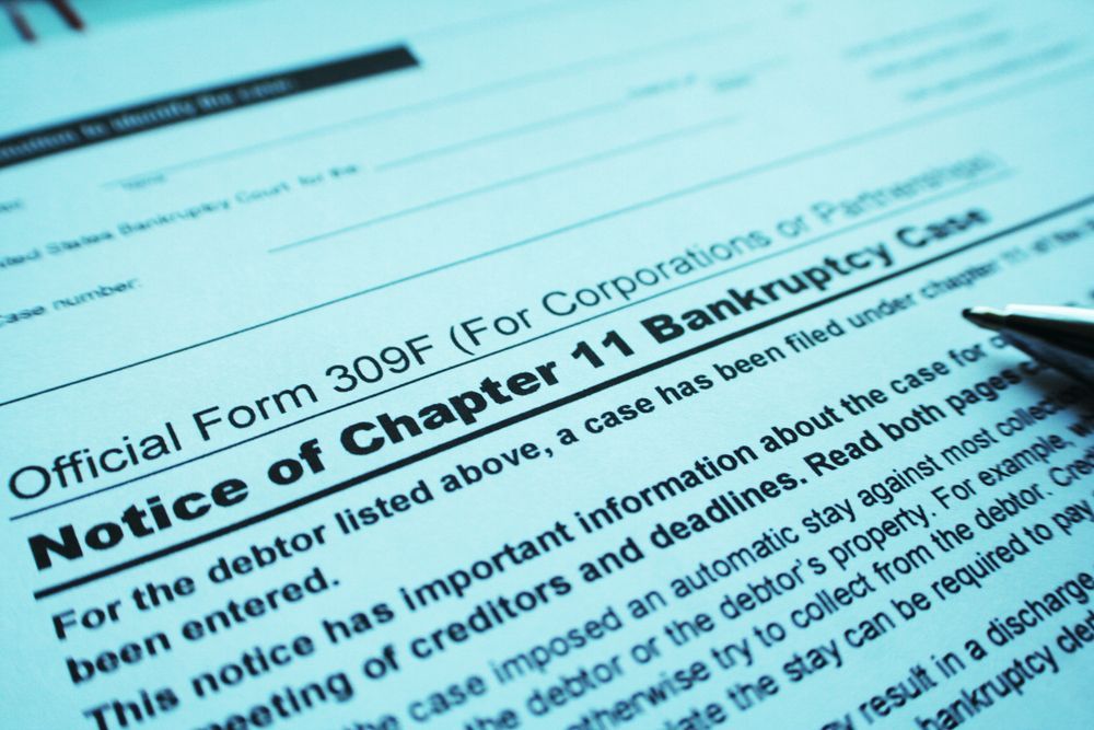 Chapter 11 bankruptcy form
