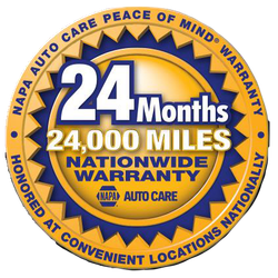 NAPA 24/24 Nationwide Warranty at Pope Tire Service in Columbia, MS