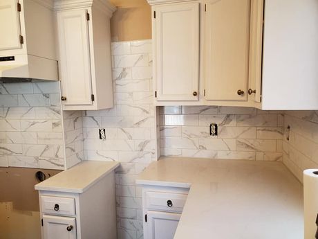 White Kitchen Tiles - Nashua, NH - Rush Remodeling