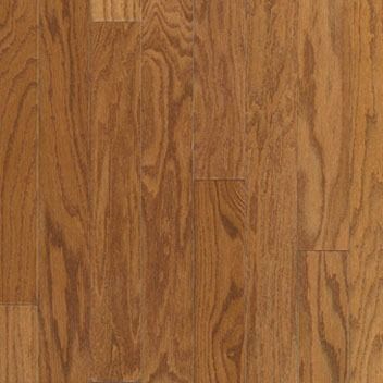 Medium-toned wooden floorboards with a prominent grain pattern.