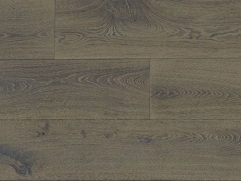 Gray-brown wood flooring with visible grain patterns.