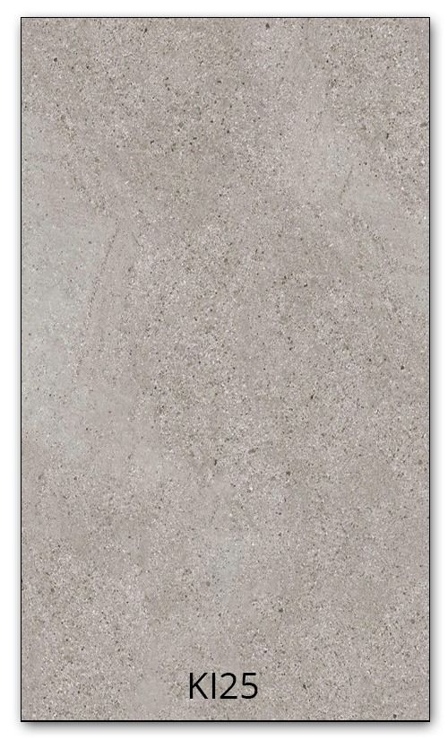 Gray speckled stone-like surface, labeled "KI25".