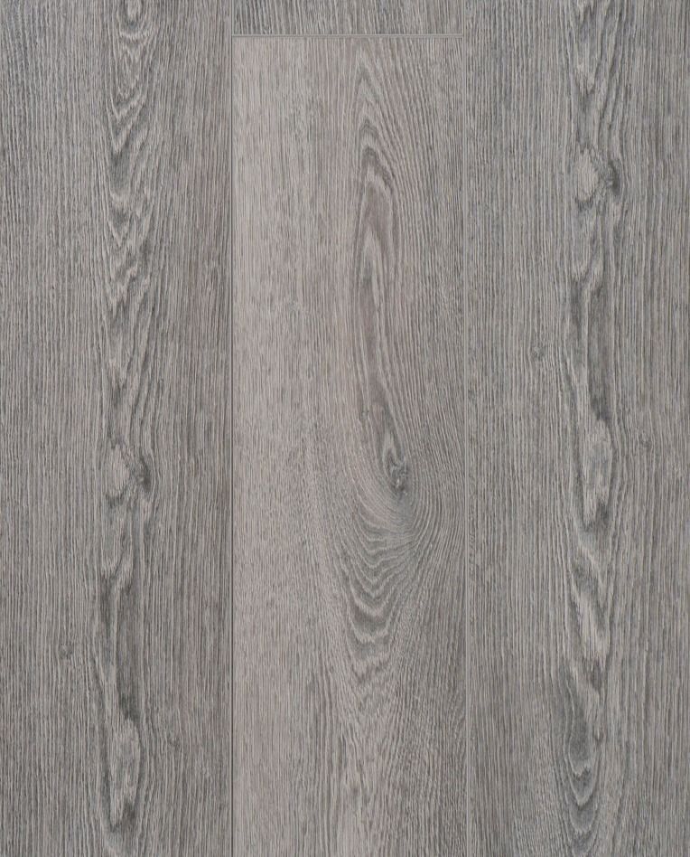 Gray wood grain flooring.