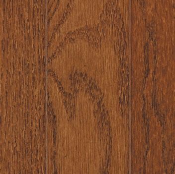 Close-up of hardwood flooring planks with visible wood grain in shades of brown and tan.