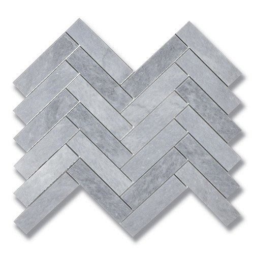 Herringbone pattern tile in shades of gray.