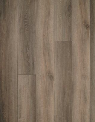 Wooden floorboards in shades of brown and gray.