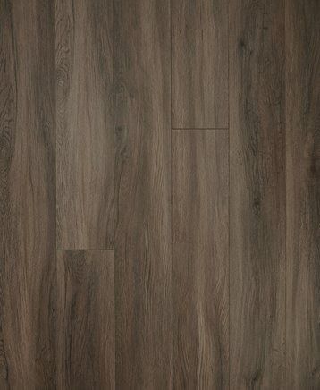Close-up of a wooden floor with a medium brown, textured surface.