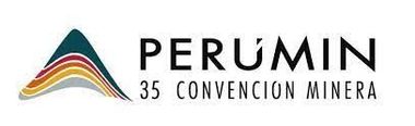 El logo de perumin 35 convención minera está sobre un fondo blanco.