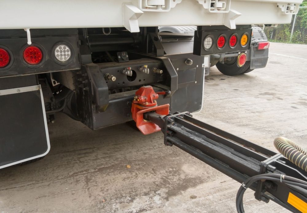 A Truck with A Trailer Attached to It Is Parked in A Parking Lot — Top End Diesel In Wishart, NT
