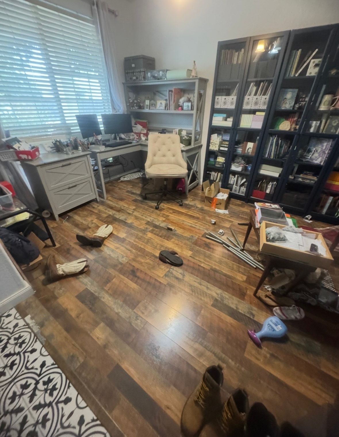 The inside of an empty refrigerator with a lot of shelves.
