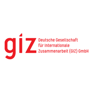 Un logo giz rouge sur fond blanc