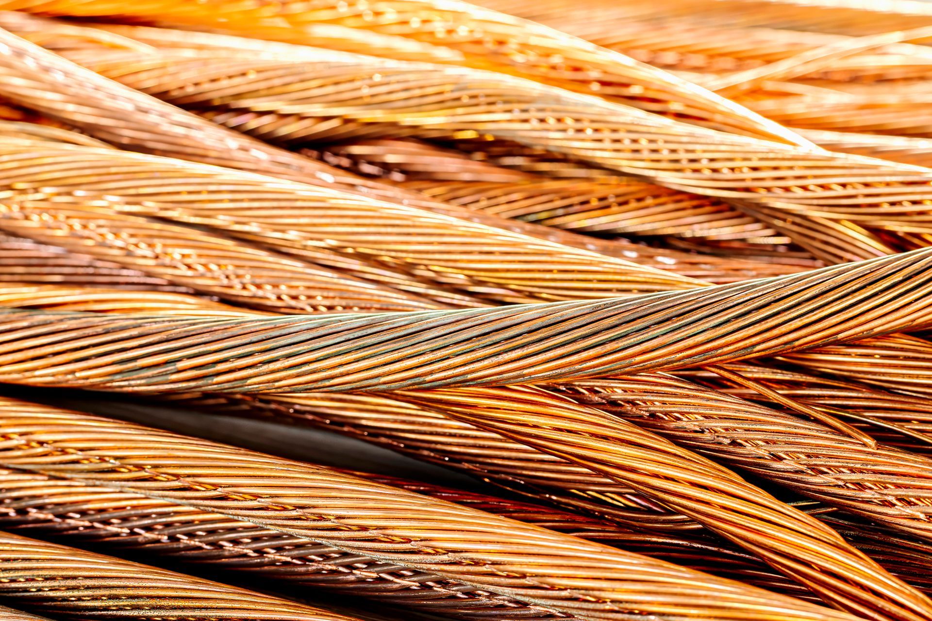 Copper cable scrap metal