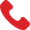 Red telephone receiver.