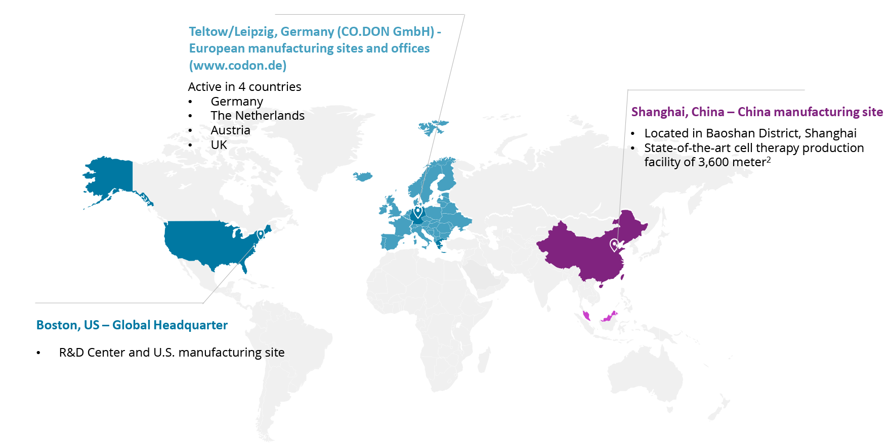 global operation sites