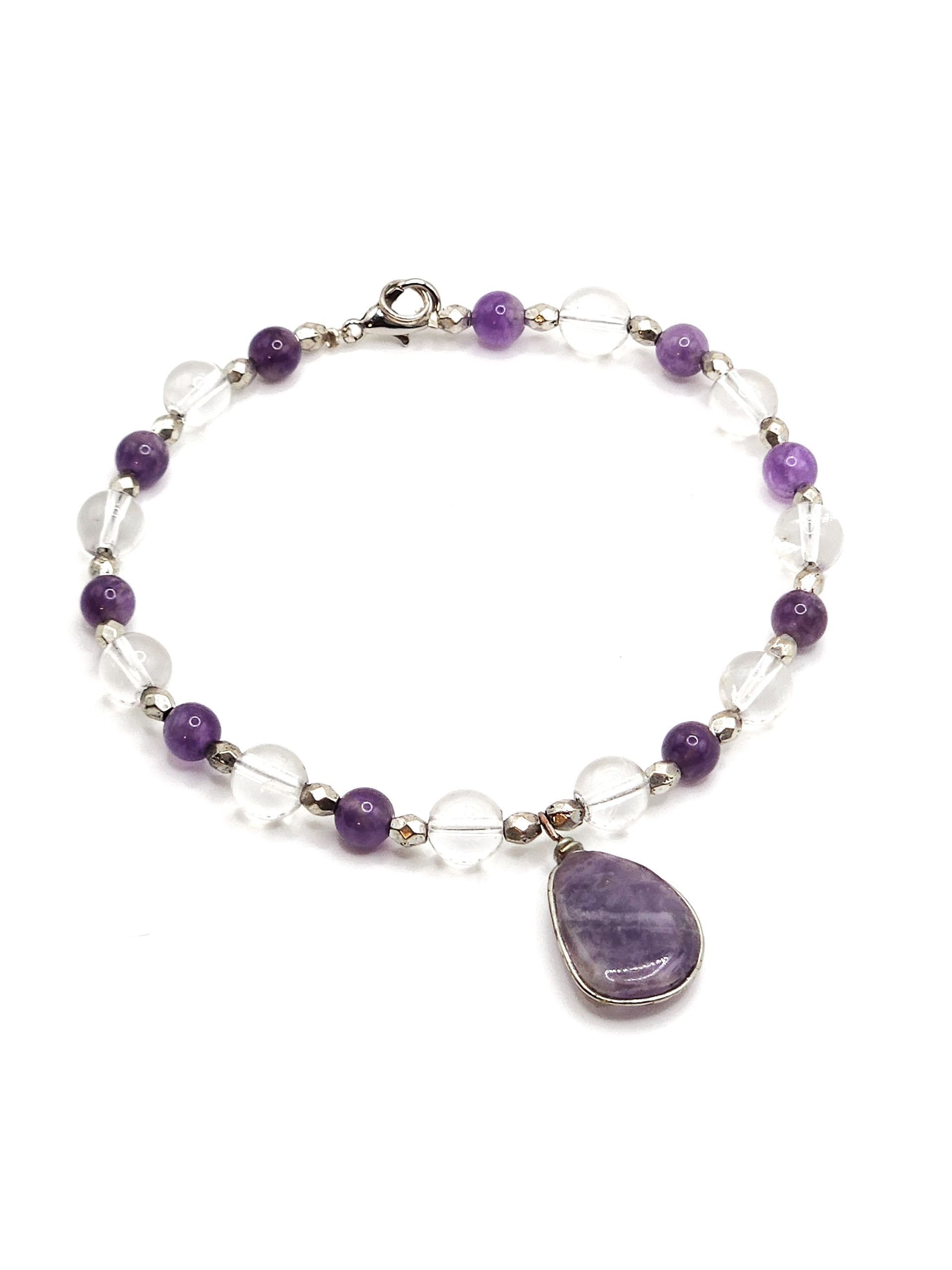 Appealing Amethyst Crystal Anklet