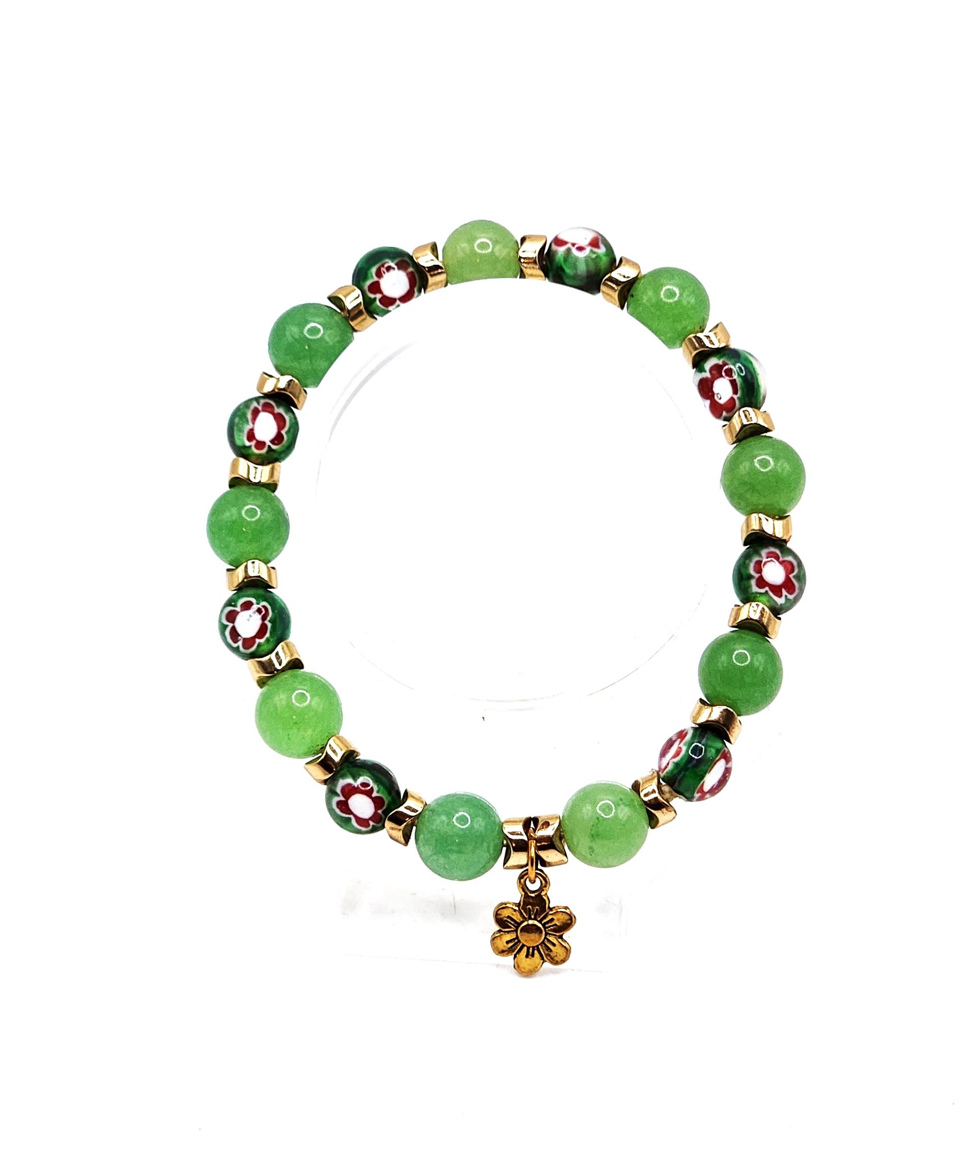GORGEOUS GREEN AVENTURINE CRYSTAL Bracelet