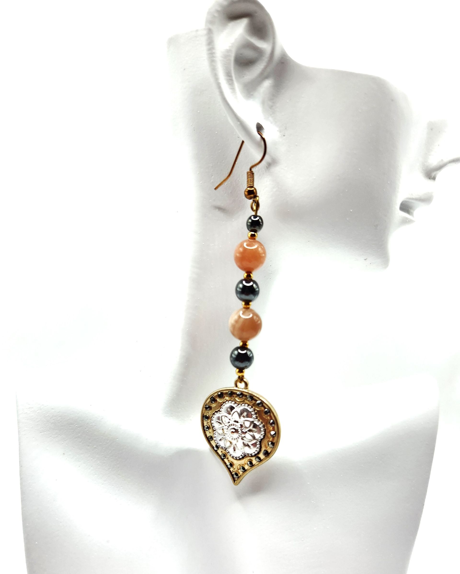 Superb Sunstone Crystal Earrings