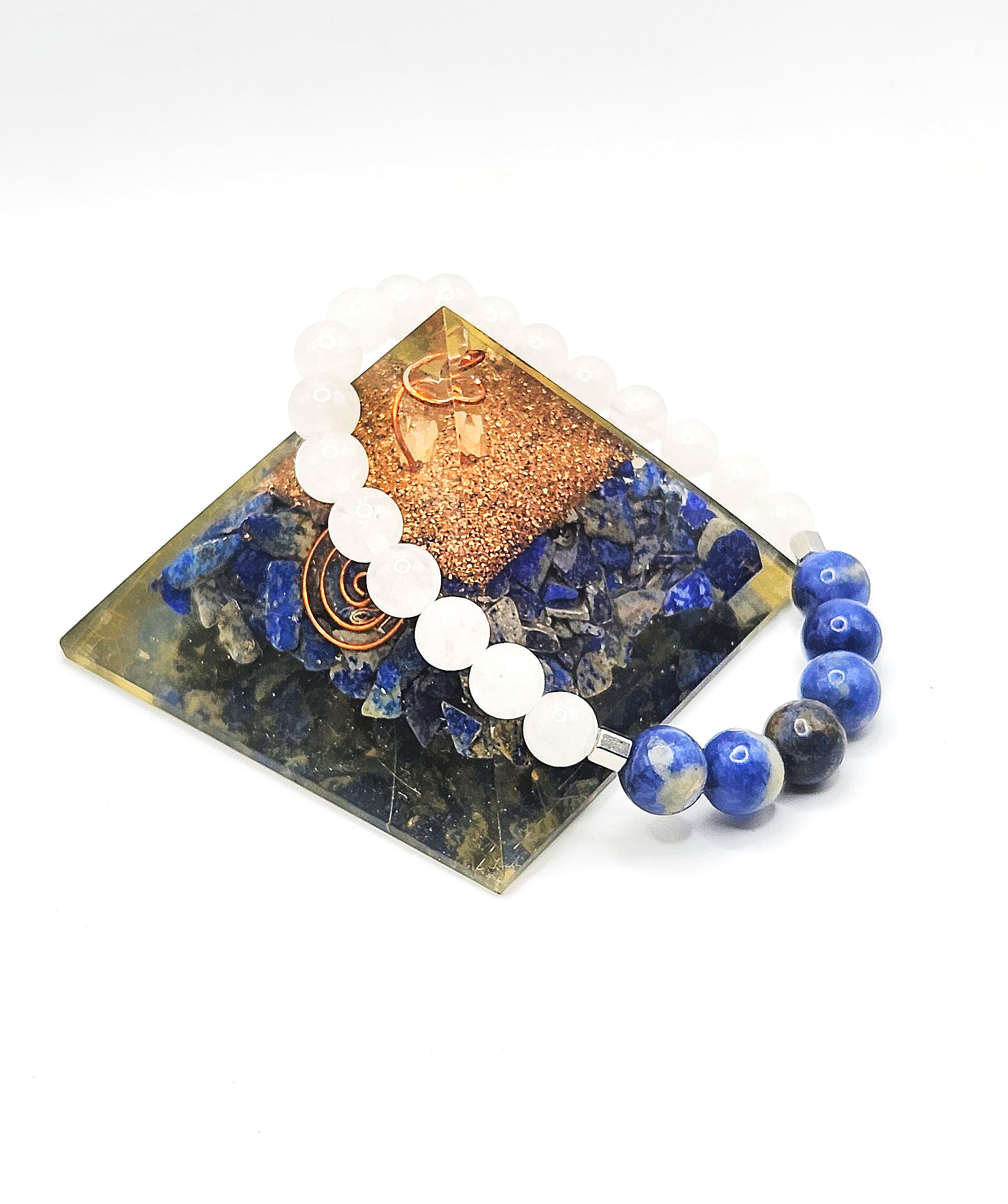 SOCIABLE SODALITE QUARTZ CRYSTAL Bracelet