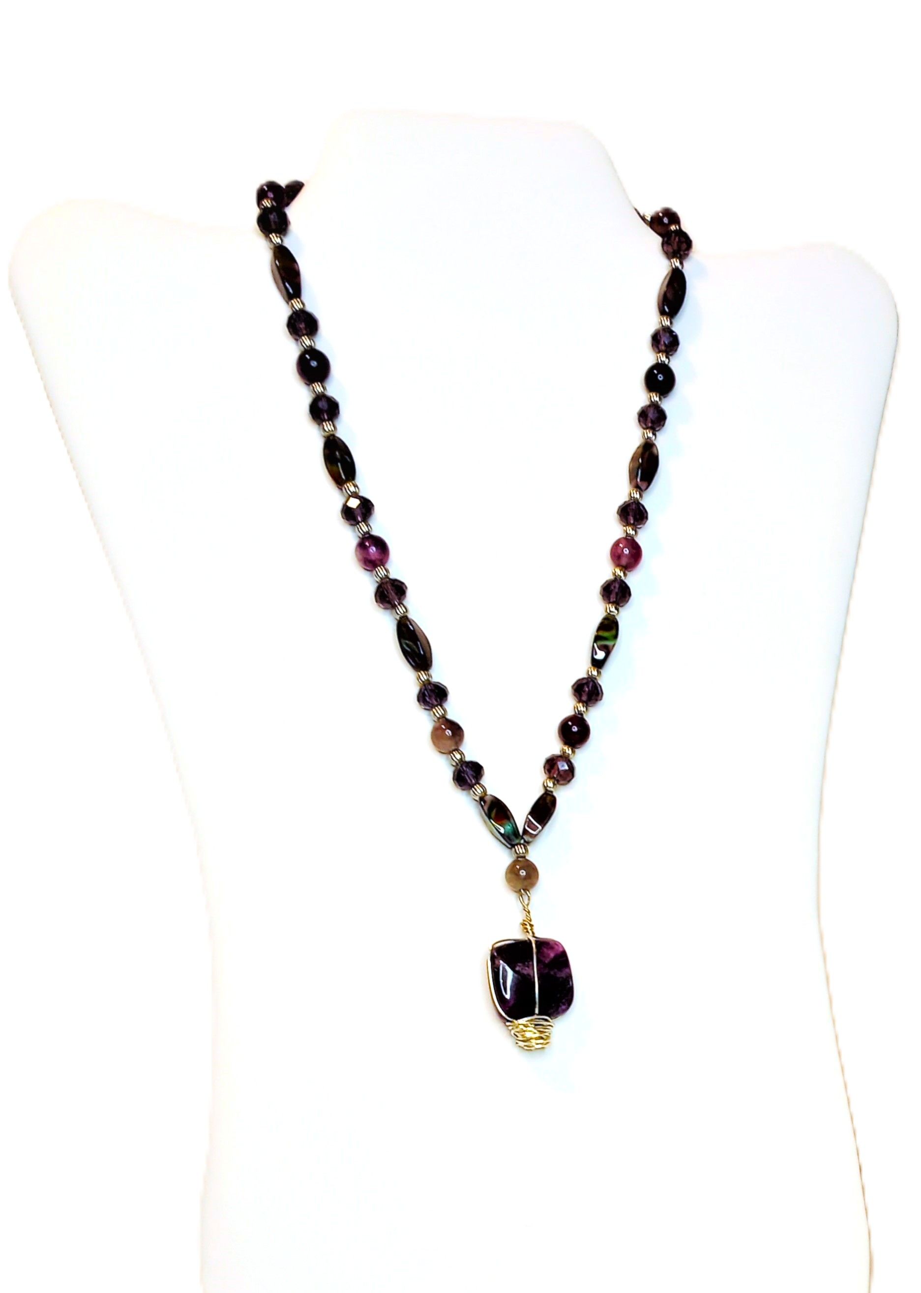 Fancy Fluorite Crystal Necklace