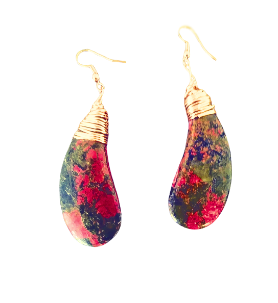 UNBELIEVABLY UNAKITE CRYSTAL Jewelry Set