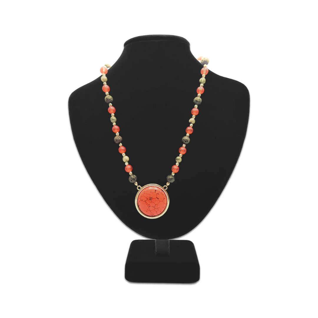 Red Vine Labradorite Crystal Necklace