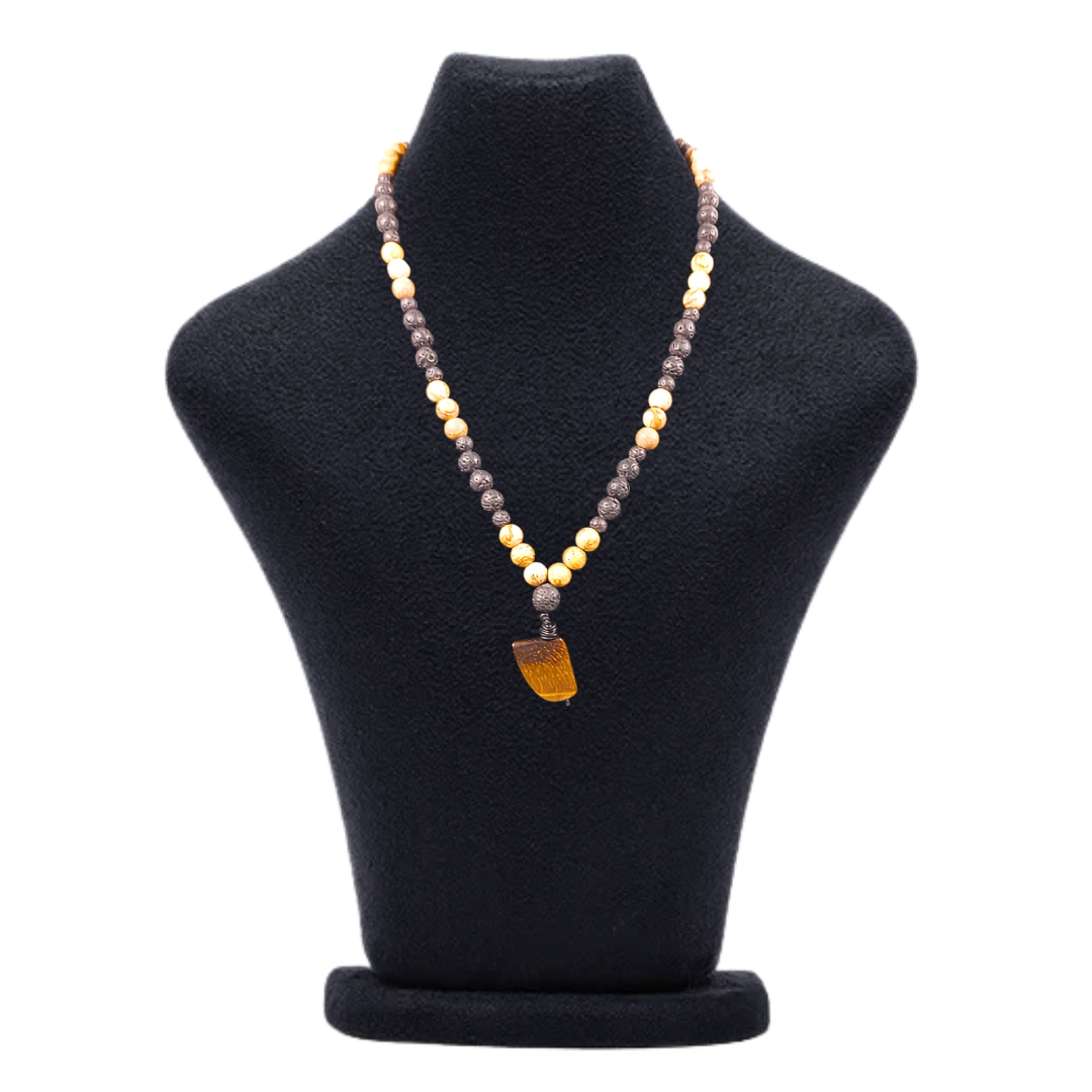 Jasper Tiger’s Eye Crystal Stone Necklace