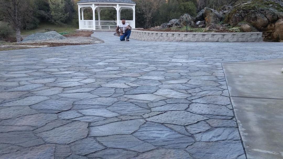 Stamp concrete