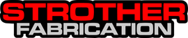 A strother fabrication logo is shown on a white background