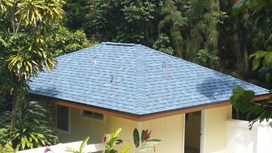 Blue roof installed by On Top Roofing