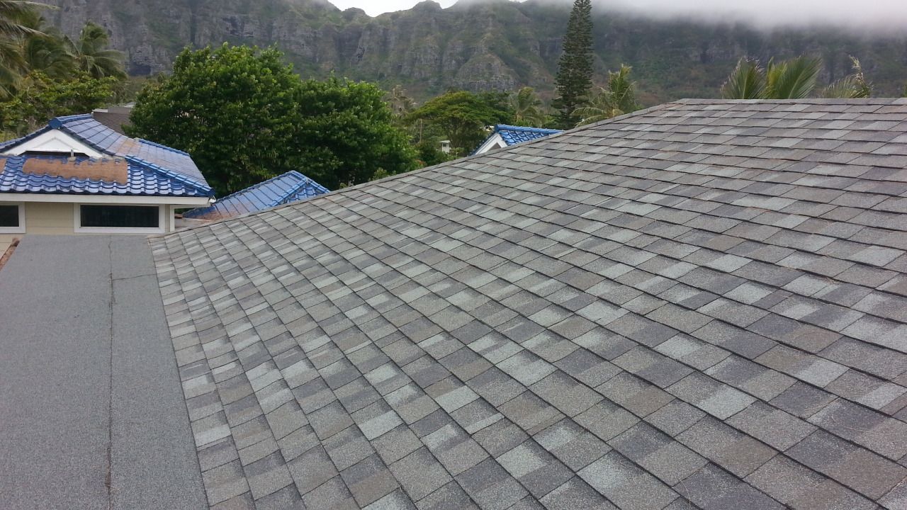 Slate grey roofing tiles professionally installed by On Top Roofing