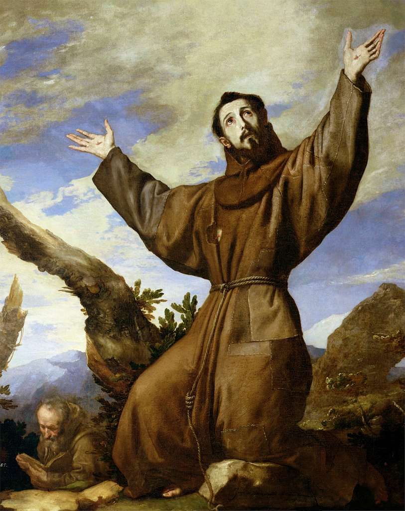A painting of St. Francis of Assisi
