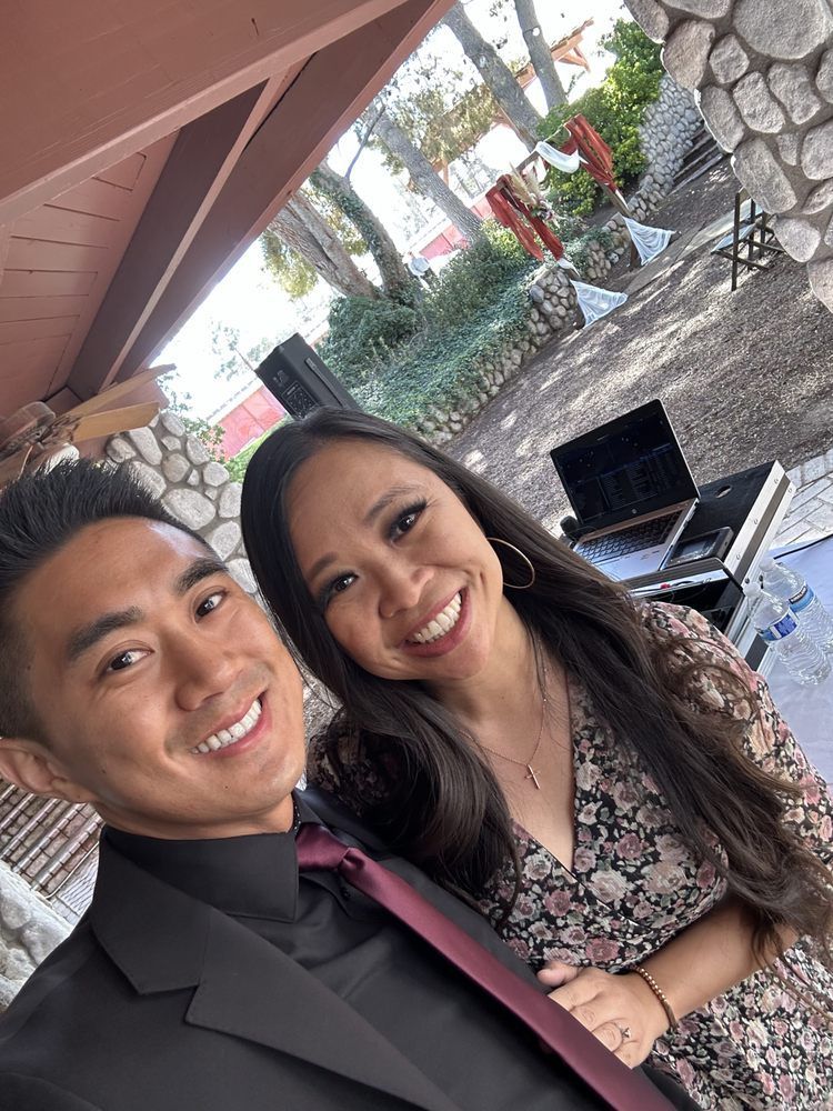 DJ W1LSON and Emcee C-lily at a wedding at Legends Ranch in Las Vegas, NV.