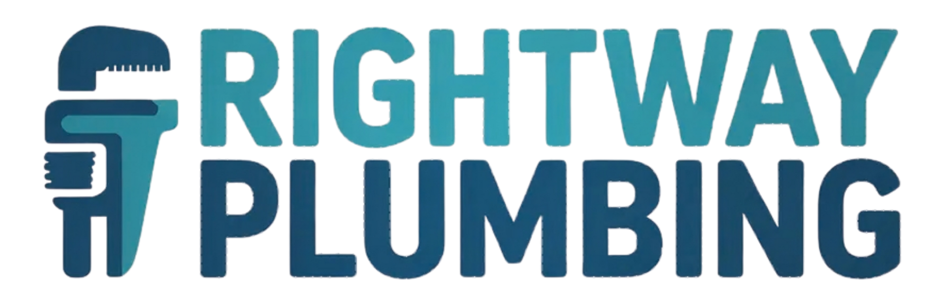Logo for Rightway Plumbing with a wrench icon.