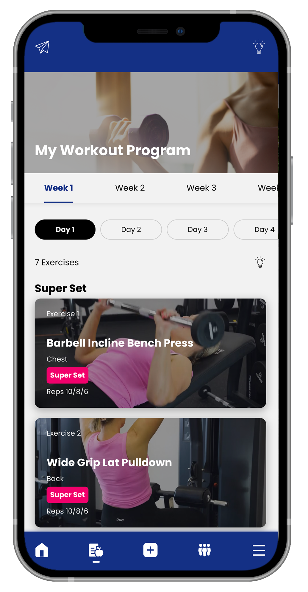Elevate with Emily app dashboard