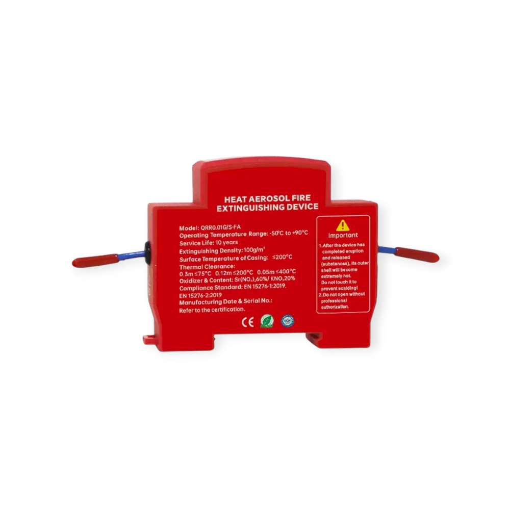 Aerosol brandblusser met thermische activering