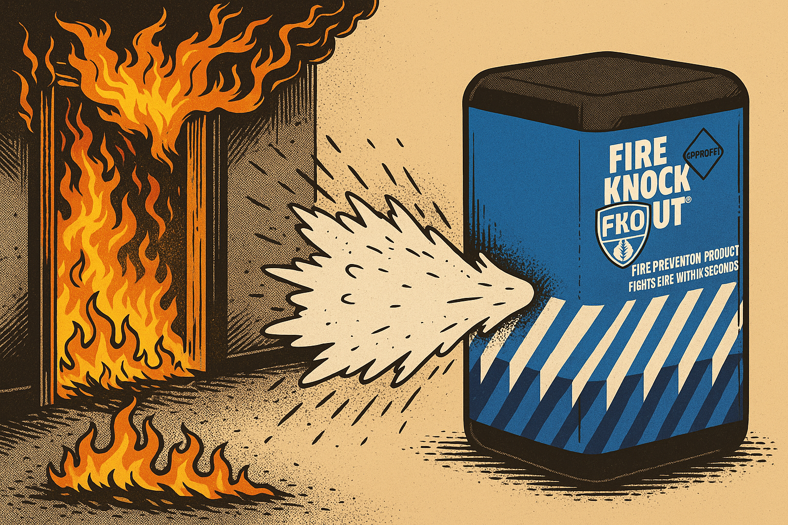 Fire Knock Out 1 en 2 liter voor thuis