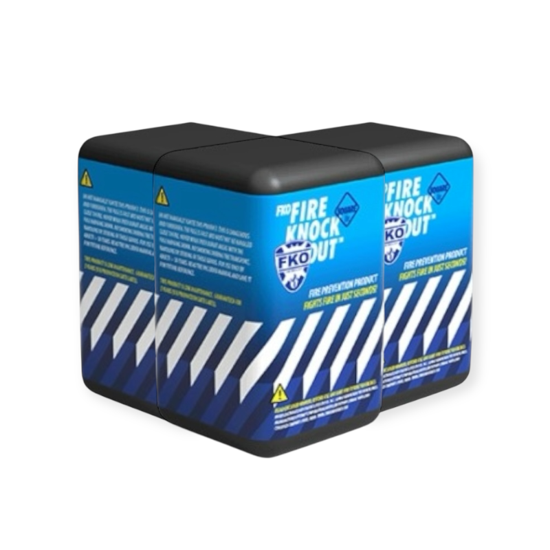 Fire Knock Out automatische brandblusser 1 liter - set van 3 stuks