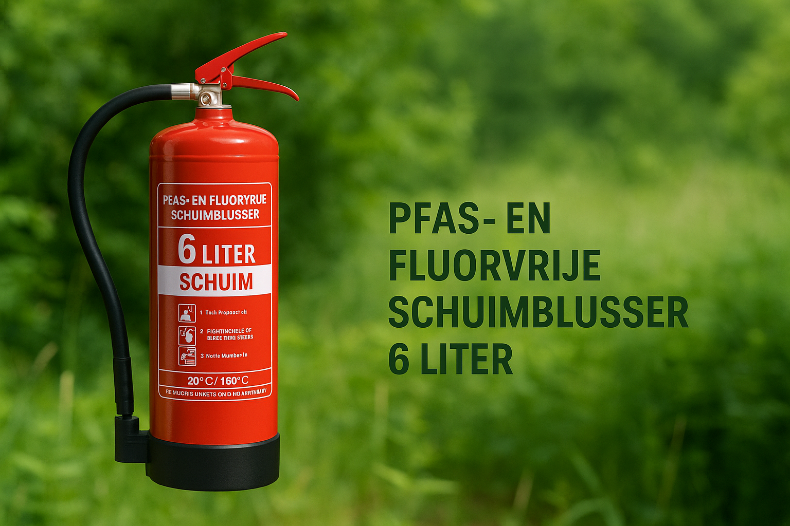 Pfas en fluorvrije schuimblusser 6 liter