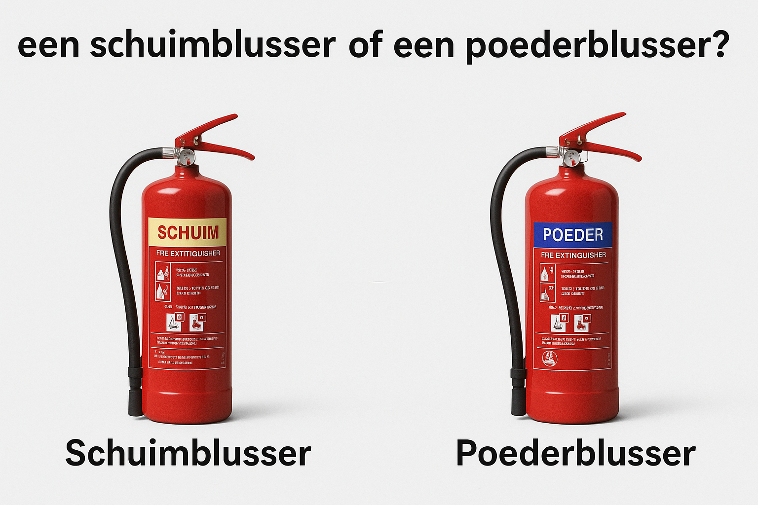 Schuimblusser of poederblusser