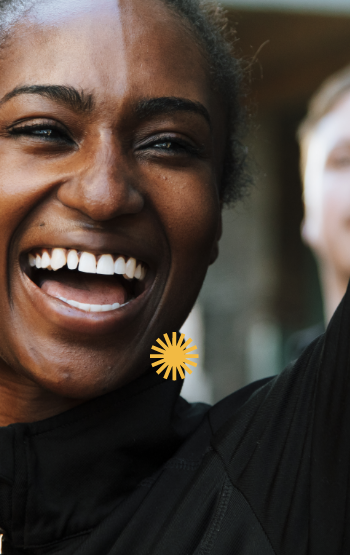 African american woman smiling - Mosaic Church, Freeport, FL