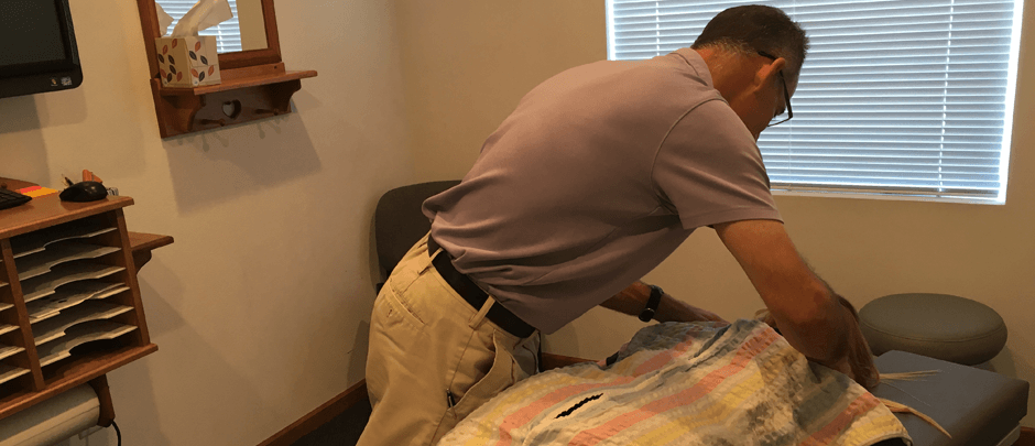 Dr. Leon Klusmeyer at Work — Janesville, WI — Chiropractic Wellness Center