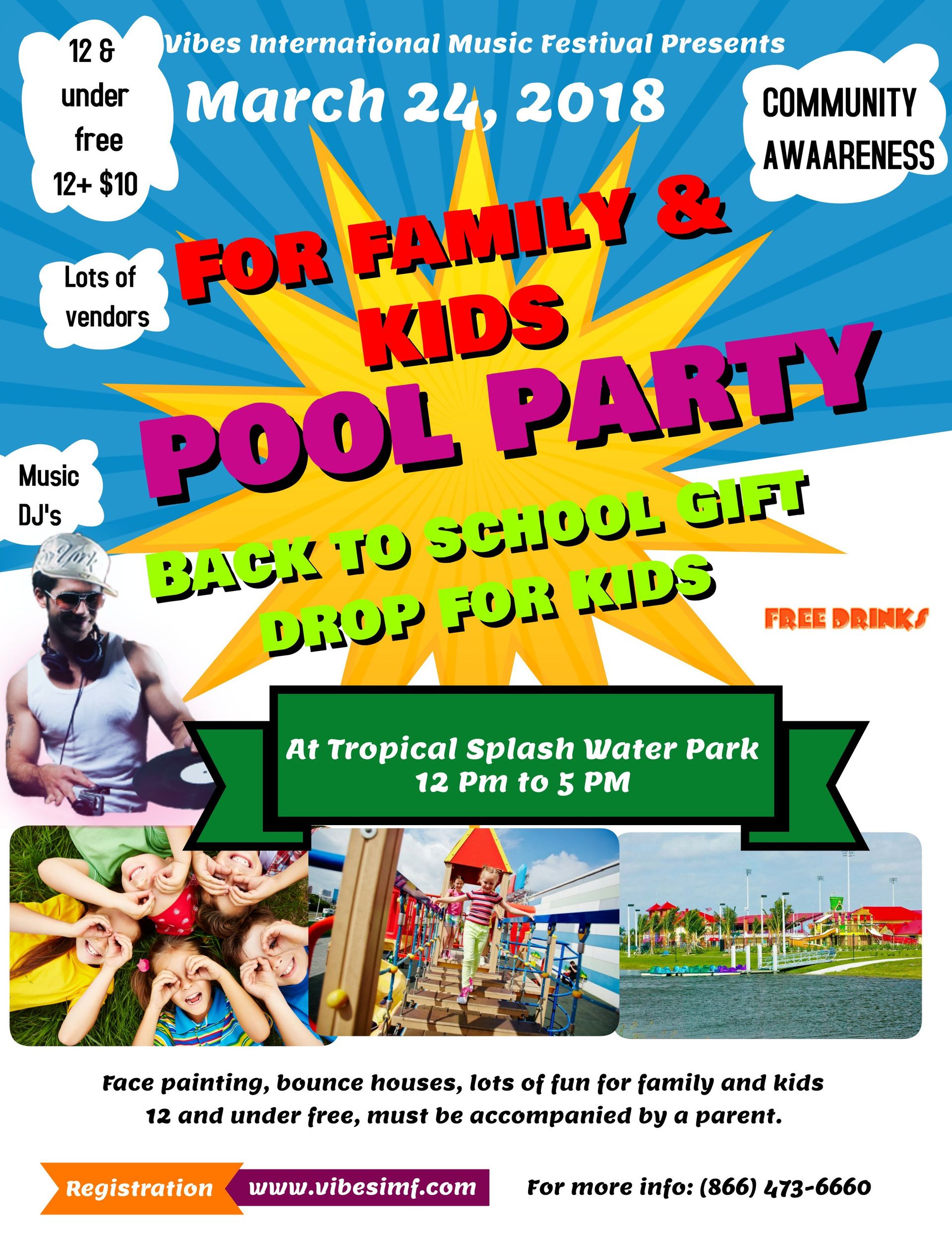 Family & Kids Tropical splash water park